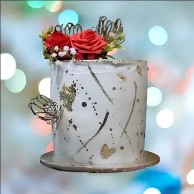 10 Inch Round Iced Cake (Customizable): $10.00