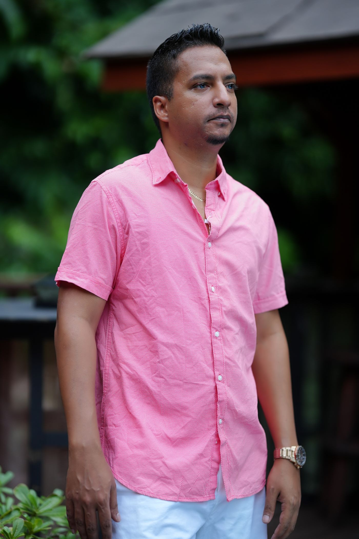 Light Pink Short Sleeve Shirt: $90.00