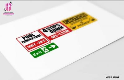Vinyl Signs: $50.00