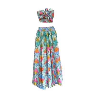 2 piece Oceanside African Top + Skirt: $110.00